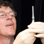 Professor Ian Frazer with Gardasil vaccine